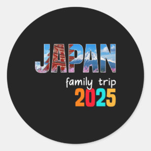 Tokyo Japan Familienreise 2025 Sommerurlaub Adven Runder Aufkleber