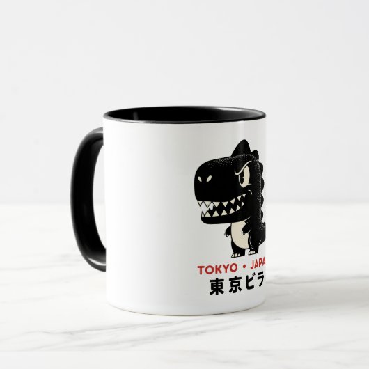 TOKYO JAPAN GODZILLA MUG TASSE (Vorderseite Links)