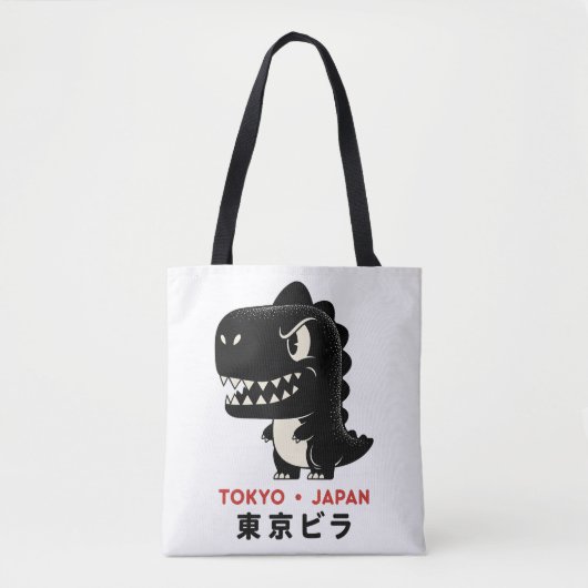 TOKYO JAPAN GODZILLA TOTE BAGS TASCHE (Vorderseite)