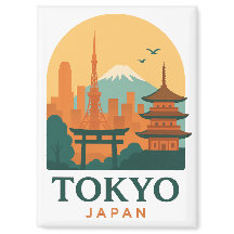 Tokyo Japan Magnet – Minimalist Travel Souvenir 