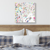 Tokyo Japan Map Leinwanddruck (Insitu (Schlafzimmer))