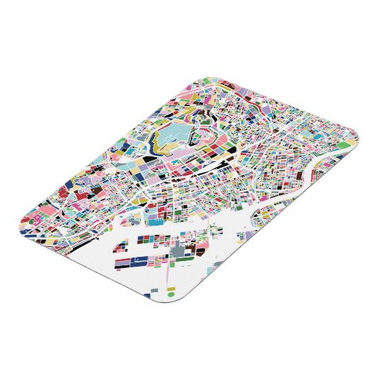 Tokyo Japan Map Magnet (Linke Seite)