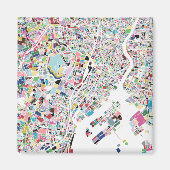 Tokyo Japan Map Magnet (Vorne)