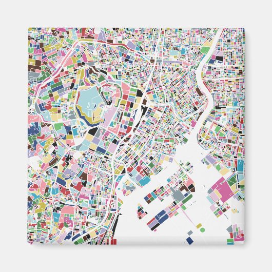 Tokyo Japan Map Magnet (Vorne)