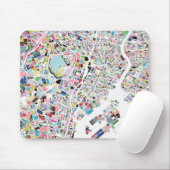 Tokyo Japan Map Mousepad (Mit Mouse)
