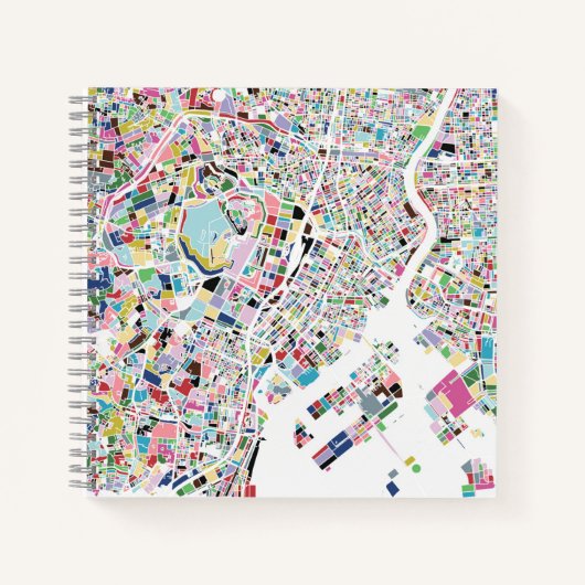 Tokyo Japan Map Notizblock (Vorderseite)