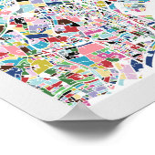 Tokyo Japan Map Poster (Ecke)