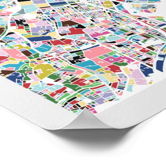 Tokyo Japan Map Poster (Ecke)