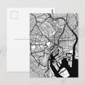 Tokyo Japan Map Postkarte (Vorne/Hinten)