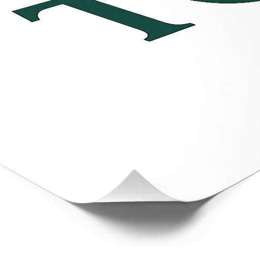 Tokyo Japan Minimalist Travel Poster – Glossy  (Ecke)