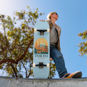 Tokyo Japan Minimalistisch Travel Souvenir Skatebo Skateboard