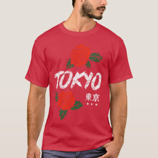 Tokyo Japan Rosen Anime Mädchen T-Shirt