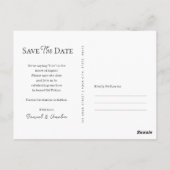 Tokyo Japan Save the Date Wedding Card Custom Postkarte (Rückseite)