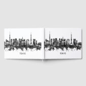 Tokyo Japan Skyline BW Gästebuch (Voll)