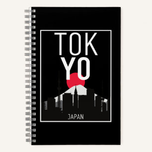 Tokyo Japan Skyline Mount Fuji Notizblock