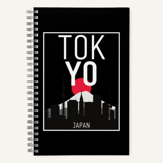 Tokyo Japan Skyline Mount Fuji Notizblock (Vorderseite)