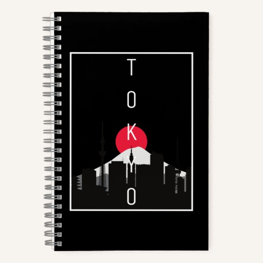 Tokyo Japan Skyline Mount Fuji Notizblock (Vorderseite)