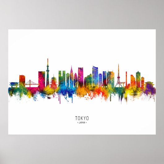 Tokyo Japan Skyline Poster (Vorne)