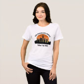 Tokyo Japan Sunset Custom Trip Women's Tri-Blend Shirt (Vorderseite voll)