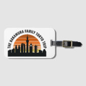 Tokyo Japan Sunset Custom Vacation Gepäckanhänger (Vorderseite (Horizontal))