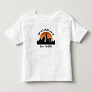 Tokyo Japan Sunset Custom Vacation Kleinkind T-shirt