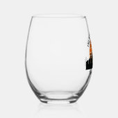 Tokyo Japan Sunset Custom Vacation Souvenir Weinglas Ohne Stiel (Rechts)