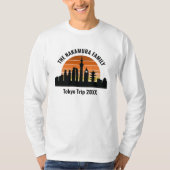 Tokyo Japan Sunset Customized Long Sleeve T-Shirt (Vorderseite)