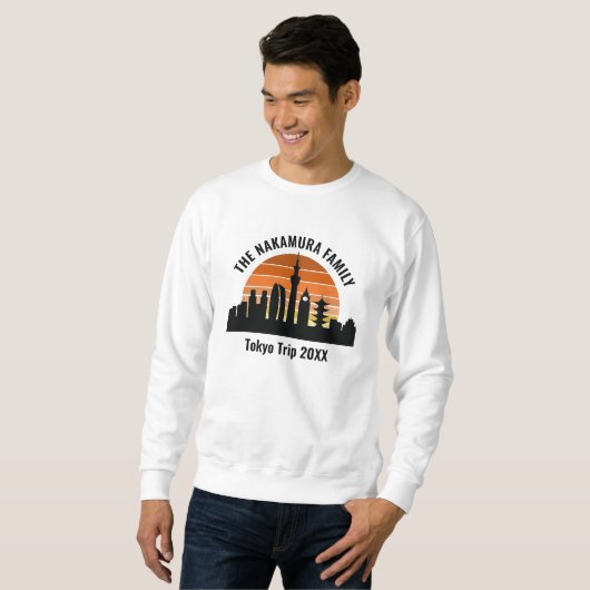 Tokyo Japan Sunset Customized Trip Sweatshirt (Vorne ganz)
