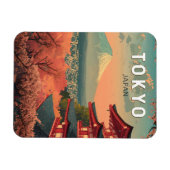 Tokyo Japan Travel Art Vintage Magnet (Horizontal)