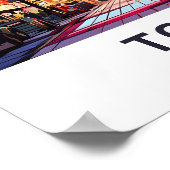 Tokyo Japan Travel Print Poster (Ecke)