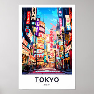 Tokyo Japan Travel Print Poster