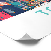 Tokyo Japan Travel Print Poster (Ecke)