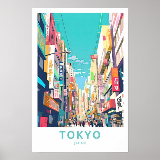 Tokyo Japan Travel Print Poster (Vorne)