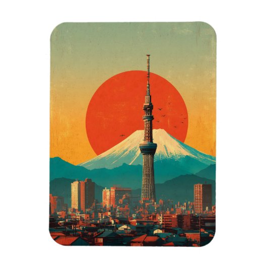 Tokyo Japan vintage Magnet (Vertikal)