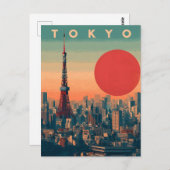 Tokyo Japan vintage Postkarte (Vorne/Hinten)