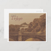 TOKYO JAPAN VINTAGE POSTKARTE (Vorne/Hinten)