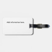 Tokyo Japan Vintage Travel Gepäckanhänger (Rückseite horizontal)