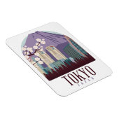 Tokyo Japan Vintage Travel Magnet (Rechte Seite)