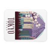 Tokyo Japan Vintage Travel Magnet (Horizontal)