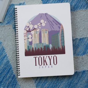 Tokyo Japan Vintage Travel Notizblock