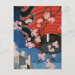 Tokyo Japan Vintage Travel Poster Postkarte
