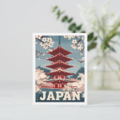 Tokyo Japan Vintager berühmter Reiseort Postkarte (Stehend Vorderseite)