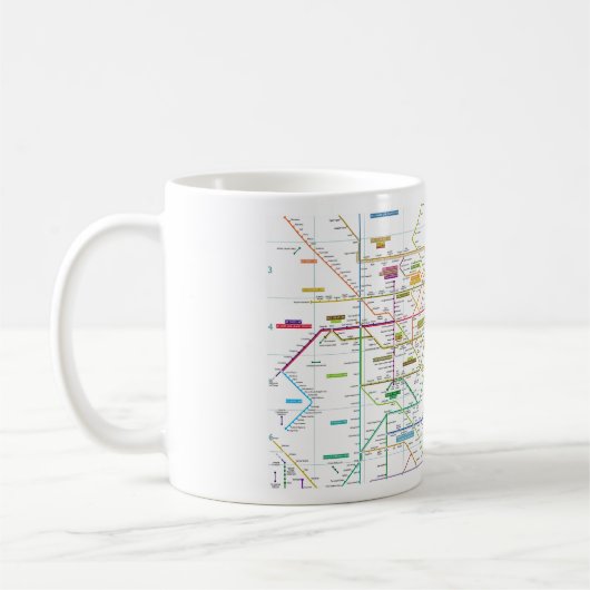 Tokyo-Karte Kaffeetasse (Links)