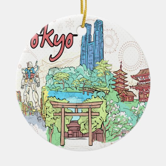 Tokyo Keramikornament (Vorne)