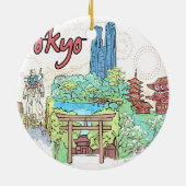 Tokyo Keramikornament (Hinten)