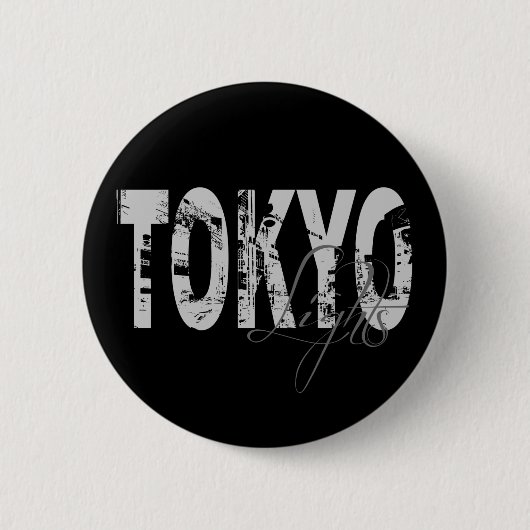 Tokyo-Lichter Button (Vorderseite)