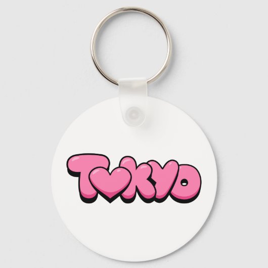 Tokyo-Liebe Schlüsselanhänger (Vorderseite)