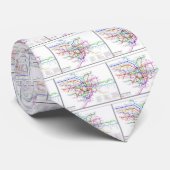 Tokyo-Metro-Karte Krawatte (Gerollt)