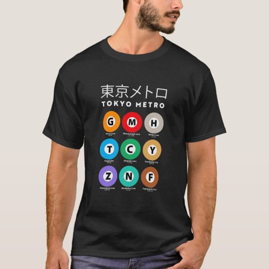 TOKYO METRO-LEITUNG 東 京 ト ロ T-Shirt (Vorderseite)
