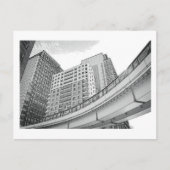 Tokyo Monorail: Shiodome, Tokio Postkarte (Vorderseite)